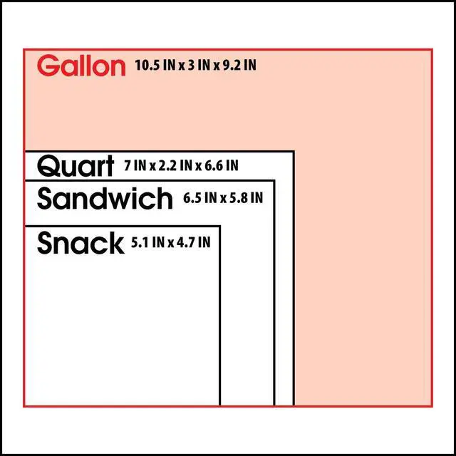Alt view image 7 of 7 - Great Value Gallon Double Zipper Storage Bags, 80 Count