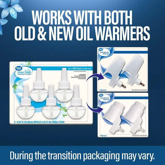Alt view image 5 of 7 - Great Value Plug-In Scented Oil Refills, Linen Fresh, 0.67 fl oz, 5 Count