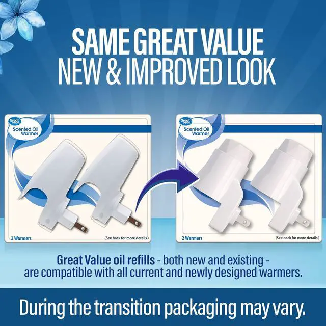 Alt view image 6 of 7 - (2 pack) Great Value Scented Oil Plug-in Warmers, 2 Count (Fragrance Not Included)