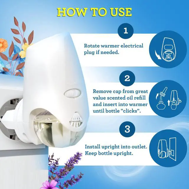 Alt view image 7 of 7 - (2 pack) Great Value Scented Oil Plug-in Warmers, 2 Count (Fragrance Not Included)
