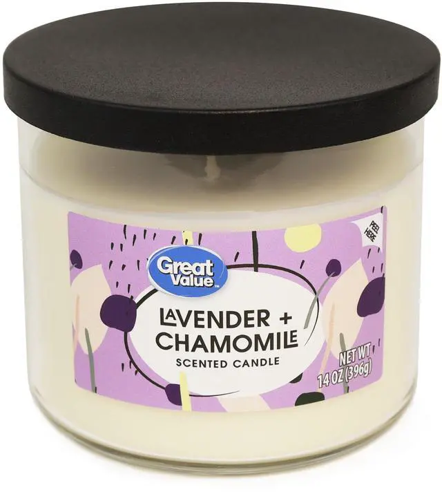 Main image of Great Value Lavender & Chamomile Scented Candle, 14.5 oz