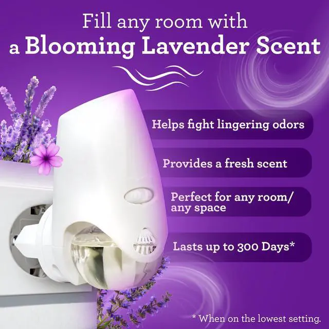 Alt view image 3 of 7 - Great Value Blooming Lavender Plug-In Air Freshener Refills, 5 Count, Up to 300 Days of Freshness