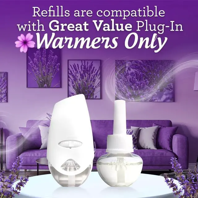 Alt view image 6 of 7 - Great Value Blooming Lavender Plug-In Air Freshener Refills, 5 Count, Up to 300 Days of Freshness