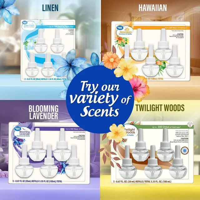 Alt view image 3 of 7 - Great Value Hawaiian Plug-In Air Freshener Refills, 5 Count, Up to 300 Days of Freshness