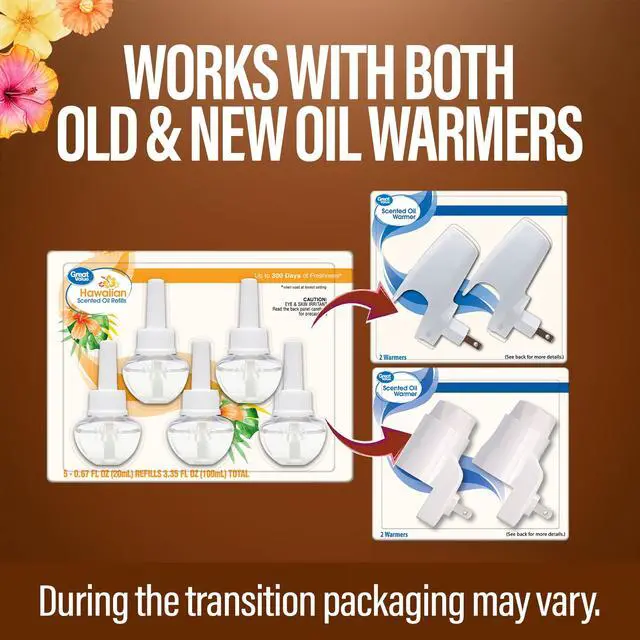 Alt view image 4 of 7 - Great Value Hawaiian Plug-In Air Freshener Refills, 5 Count, Up to 300 Days of Freshness