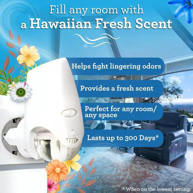 Alt view image 5 of 7 - Great Value Hawaiian Plug-In Air Freshener Refills, 5 Count, Up to 300 Days of Freshness