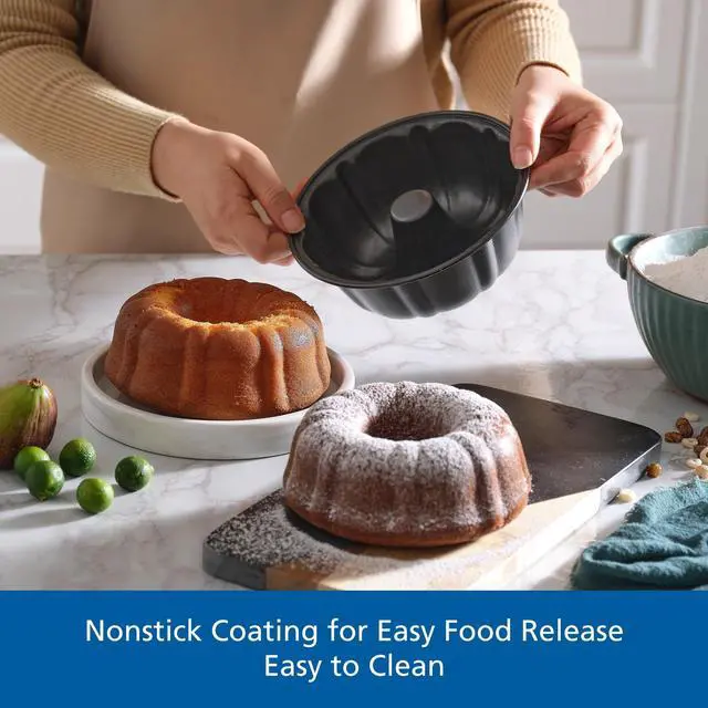Alt view image 3 of 6 - Mainstays 6 inch Mini Fluted Cake Pan, Carbon Steel