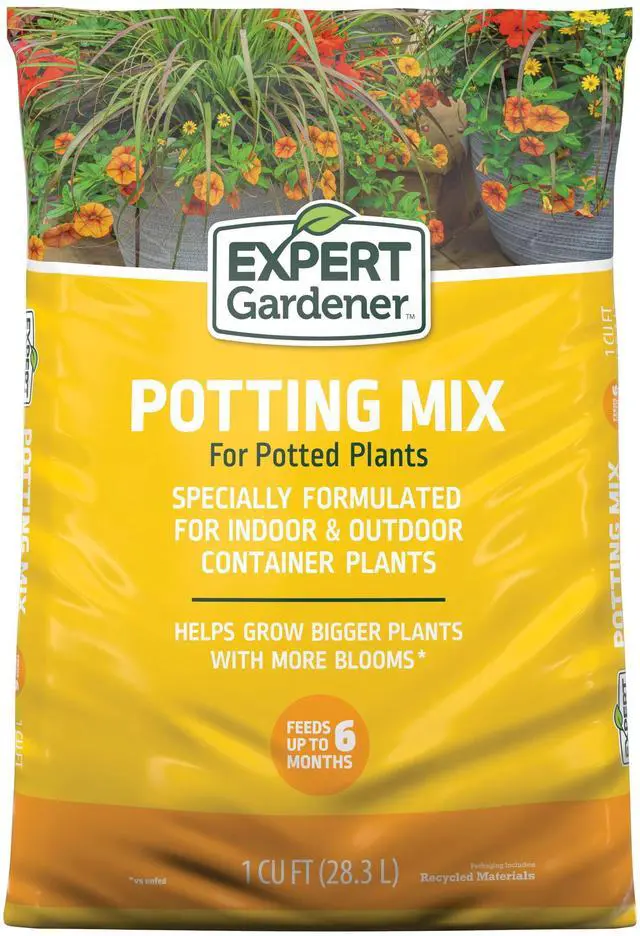 Main image of Expert Gardener Potting Mix for Potted Plants, 1 Cu. Ft., Indoor and Outdoor Soil