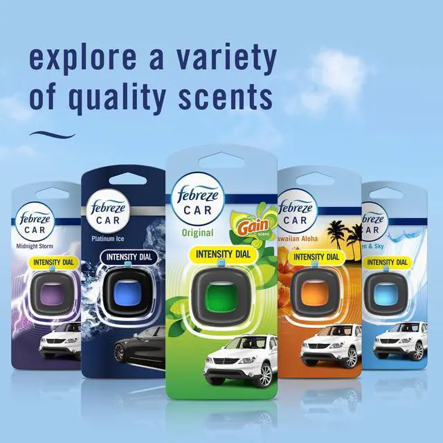 Alt view image 3 of 7 - Febreze Car Air Freshener, Odor-Fighting Car Vent Clip, Gain Original, 3 Count