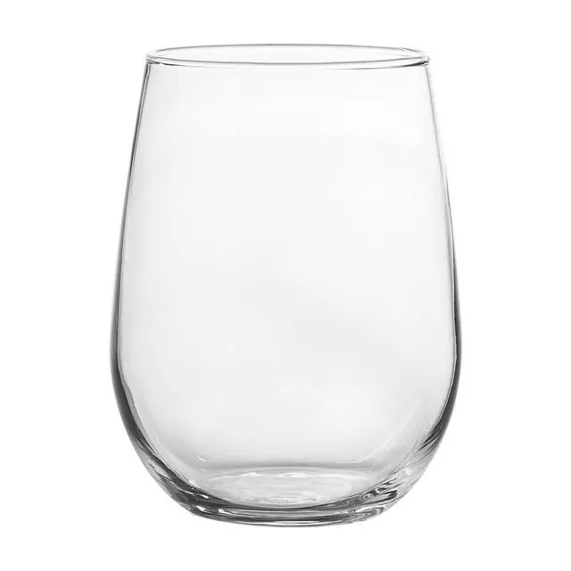 Alt view image 4 of 5 - (4 pack) Mainstays Clear Stemless Wine Glass Set, 17 oz