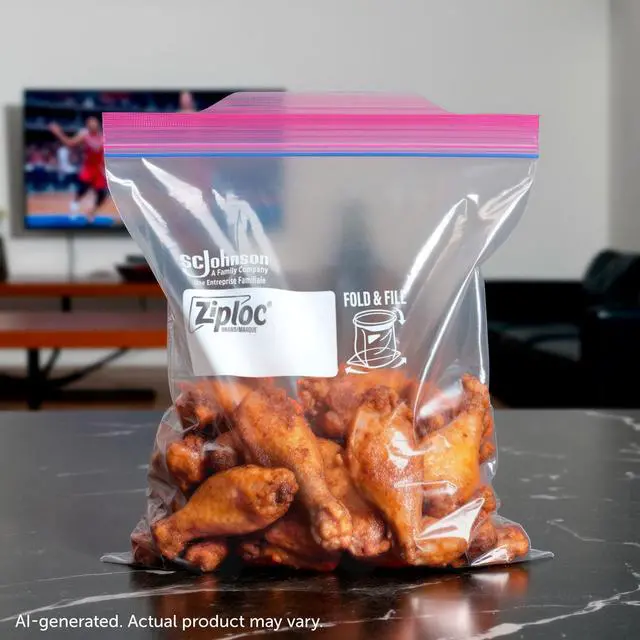Alt view image 5 of 6 - Ziploc Brand Food Storage Bags, School Supplies, with Grip 'n Seal Technology, Zipper, Gallon, 40 Count