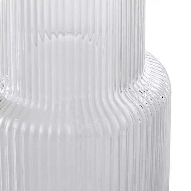 Alt view image 4 of 6 - Better Homes & Gardens Glass 30 oz Ribbed Carafe, Clear