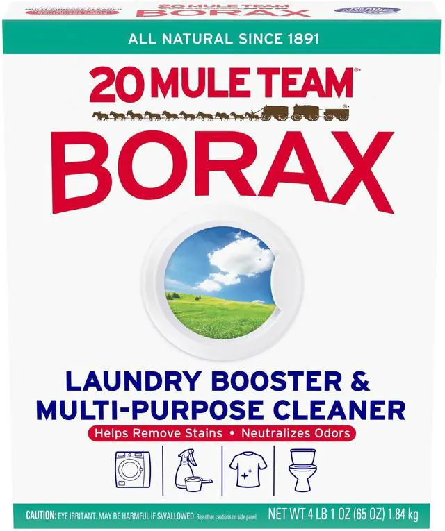 Main image of 20 Mule Team All Natural Borax Laundry Detergent Booster & Multi-Purpose Household Cleaner, 65 Ounce