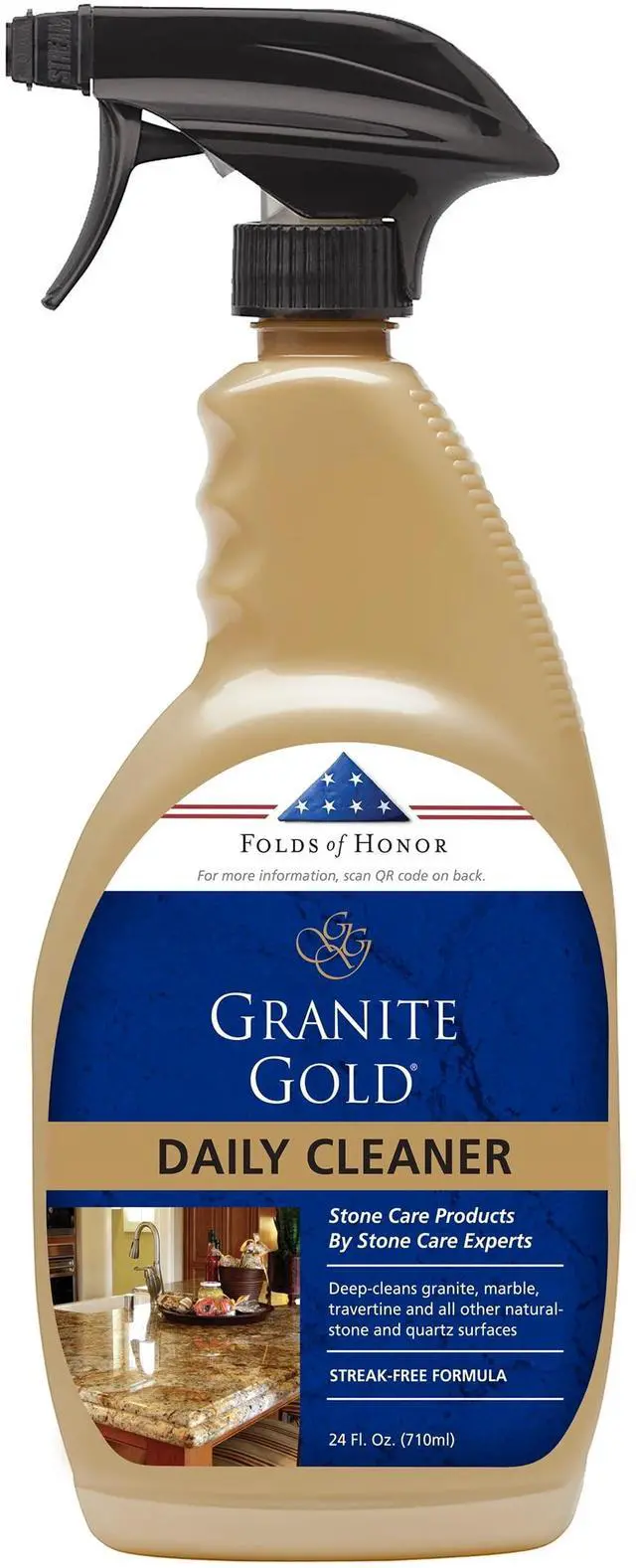 Main image of Granite Gold Daily Cleaner for Granite, Marble, Quartz and More, Spray Bottle, 24 fl oz