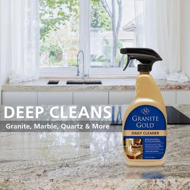 Alt view image 3 of 7 - Granite Gold Daily Cleaner for Granite, Marble, Quartz and More, Spray Bottle, 24 fl oz
