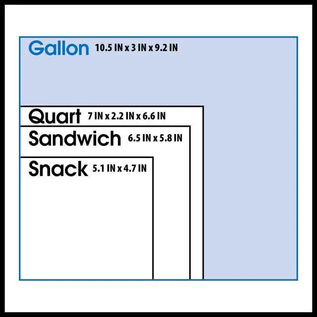 Alt view image 3 of 7 - Great Value Freezer Guard Double Zipper Gallon Freezer Bag, 80 Count