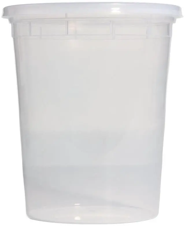 Main image of Mainstays Clear Plastic Deli Containers, 32 oz, 40 Piece