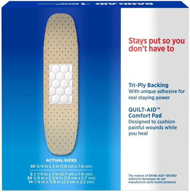 Alt view image 3 of 6 - BAND-AID Brand Tru-Stay Sheer Adhesive Bandages, Assorted, 80 Count