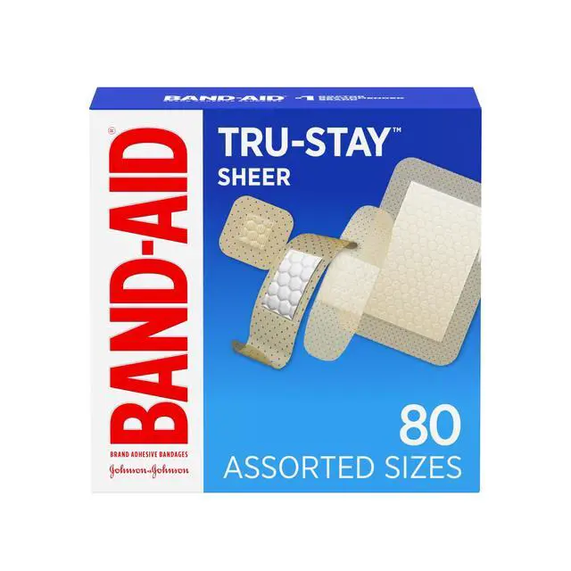 Alt view image 2 of 6 - BAND-AID Brand Tru-Stay Sheer Adhesive Bandages, Assorted, 80 Count