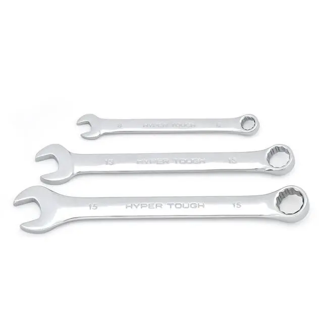 Alt view image 3 of 6 - Hyper Tough Chrome Vanadium Combination Wrench Tool Set, Metric, 6-Piece
