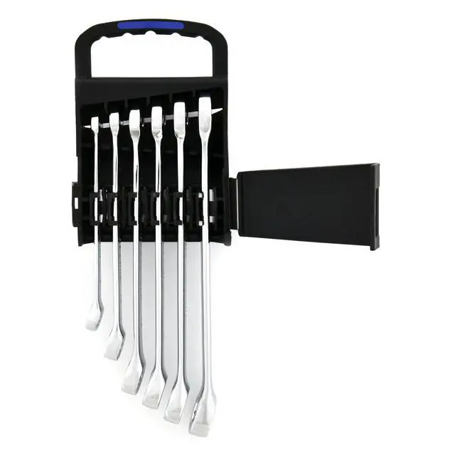 Alt view image 6 of 6 - Hyper Tough Chrome Vanadium Combination Wrench Tool Set, Metric, 6-Piece