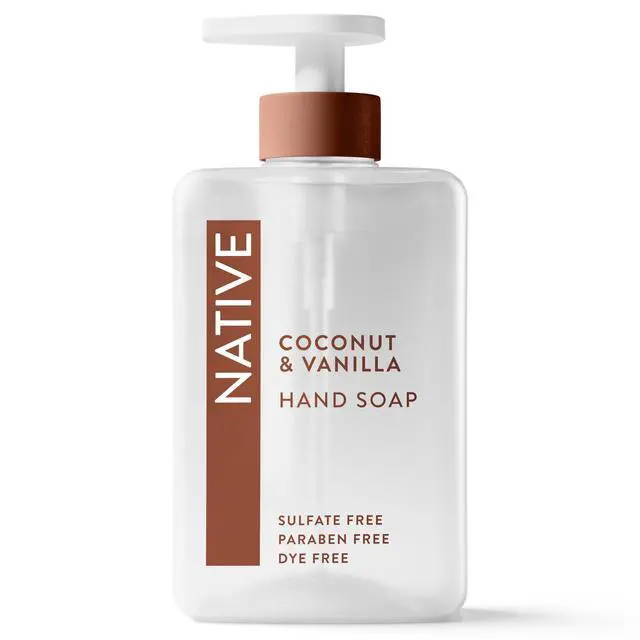 Alt view image 2 of 5 - Native Liquid Hand Soap, Coconut & Vanilla, Non-drying, Naturally Derived Cleansers, Sulfate Free, 13 fl oz