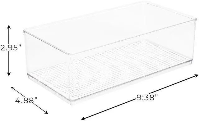 Alt view image 5 of 7 - Mainstays Large Clear Plastic Organizer Bin for Bathroom