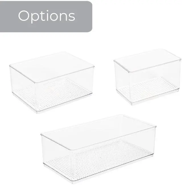 Alt view image 2 of 7 - Mainstays Large Clear Plastic Organizer Bin for Bathroom