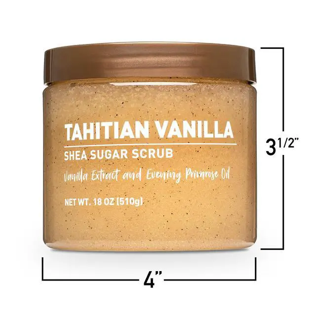 Alt view image 3 of 6 - Walmart Shea Sugar Body Scrub, Tahitian Vanilla, 18 oz