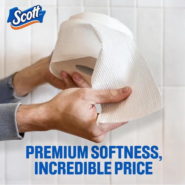 Alt view image 5 of 5 - Scott ComfortPlus Toilet Paper, 12 Triple Rolls, 231 Sheets per Roll, Septic-Safe, 1-Ply Toilet Tissue