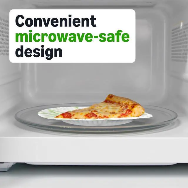 Alt view image 4 of 5 - Amazon Basics Everyday Disposable Paper Plates, 8.62 Inch, Microwave-Safe, Cut Resistant, Soak-Proof, 100 Count, Packaging May Vary