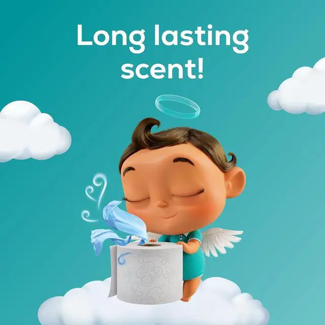 Alt view image 6 of 6 - Angel Soft Toilet Paper with Fresh Linen Scented Tube, 8 Mega Rolls = 32 Regular Rolls, Soft and Strong Toilet Tissue