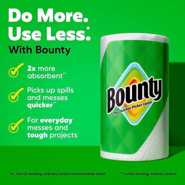Alt view image 2 of 4 - Bounty Select-A-Size Paper Towels, White, 2 Triple Rolls = 6 Regular Rolls