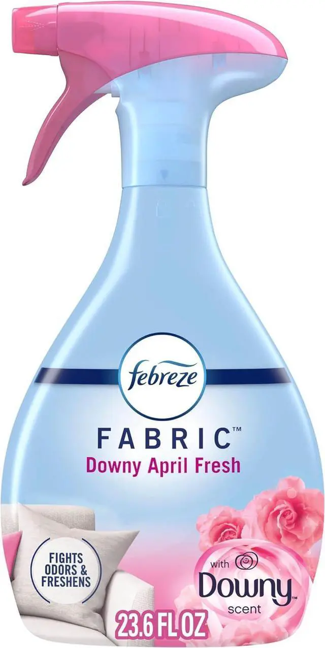 Main image of Febreze Fabric Spray Air Freshener, Odor-Fighting Fabric Refresher, Sneaker Balls Alternative, Couch Cleaner, Linen Spray, Multi-Use, Downy April Fresh Scent, 23.6 fl oz