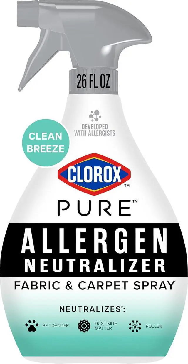 Alt view image 4 of 4 - Clorox PURE Allergen Neutralizer Fabric and Carpet Spray, 26 fl. oz.