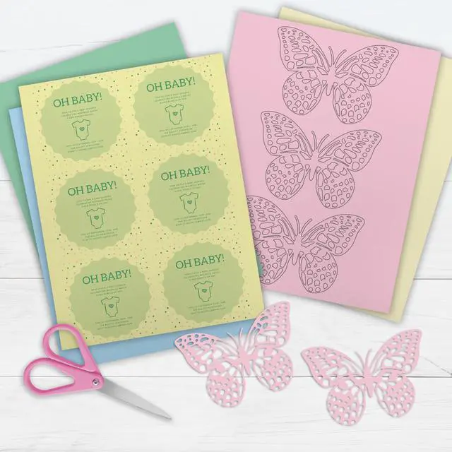 Alt view image 5 of 6 - PrintWorks Pastel Cardstock 8.5" x 11" - 50 Sheets - 5 Assorted Pastel Colors - 67 lb/147 gsm - Made in USA - SFI Certified (00684)