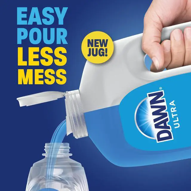 Alt view image 4 of 7 - Dawn Ultra Dish Soap Refill Jug, 51.5 oz, Original Blue Liquid Dishwashing Detergent, Powerful for Grease