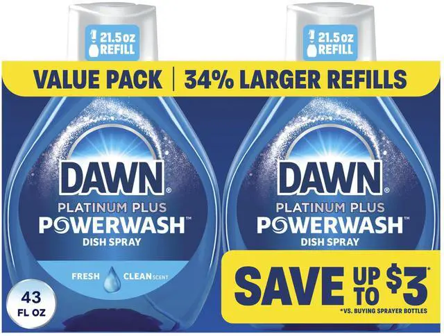 Main image of Dawn Powerwash Fresh Dish Spray 2 Refills 2x21.5 Fl Oz