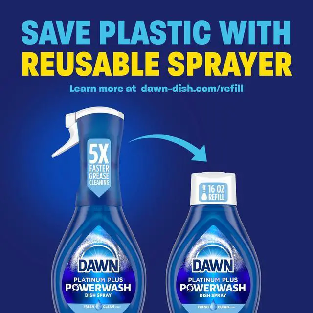 Alt view image 7 of 7 - Dawn Powerwash Fresh Dish Spray 2 Refills 2x21.5 Fl Oz