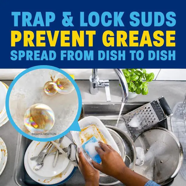 Alt view image 6 of 7 - Dawn Platinum Plus PowerSuds 17.4oz Liquid Dish Soap, EZ-Squeeze Bottle