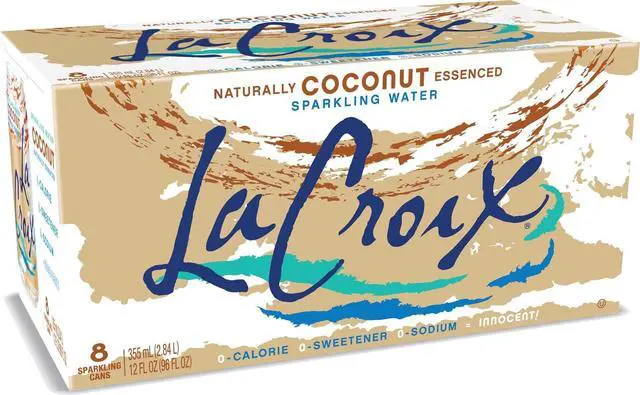 Main image of La Croix Sparkling Water Coconut, 12 Fl Oz, 8 Count