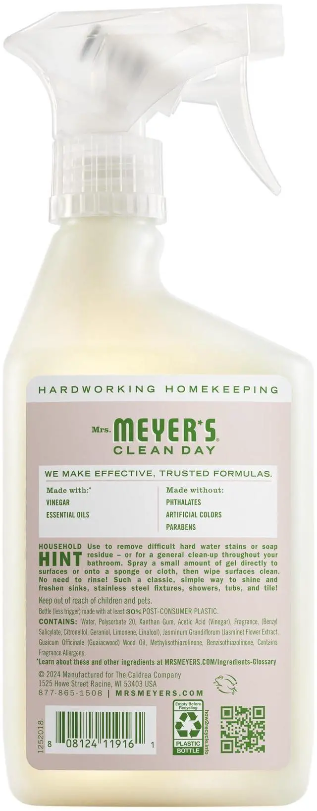 Alt view image 4 of 6 - Mrs. Meyer's Clean Day Vinegar Gel Cleaning Spray, 16 fl oz, Apple Blossom