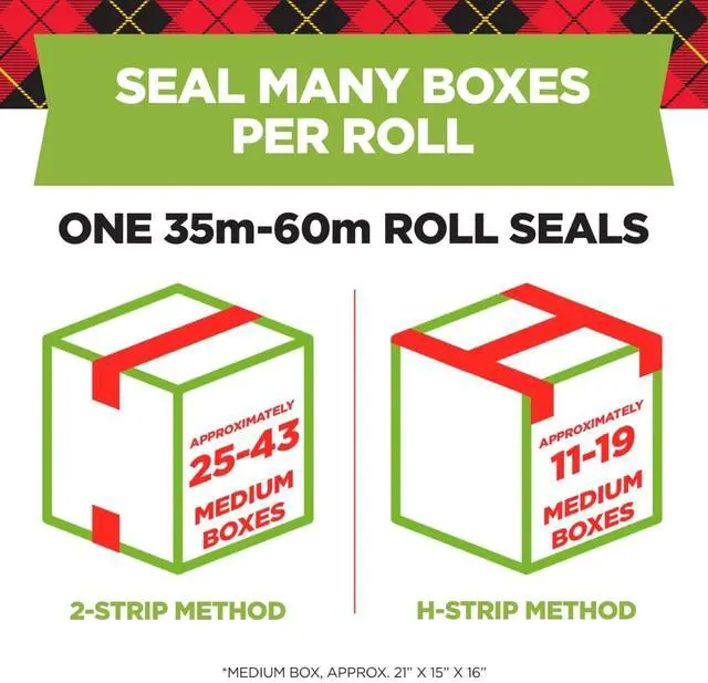 Alt view image 5 of 6 - Scotch Sure Start 1.88" x 54.6 yd Shipping Packaging Tape, Designed for Packing, Shipping and Mailing, Quiet Unwind, No Splitting or Tearing, 3" Core, Clear, 1 Roll (345)