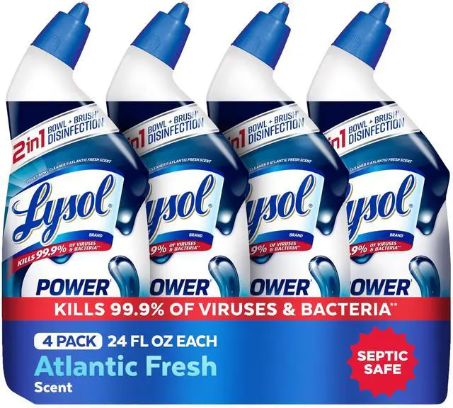 Main image of Lysol Toilet Bowl Cleaner Clinging Gel Power, 24 oz, 4 Pack