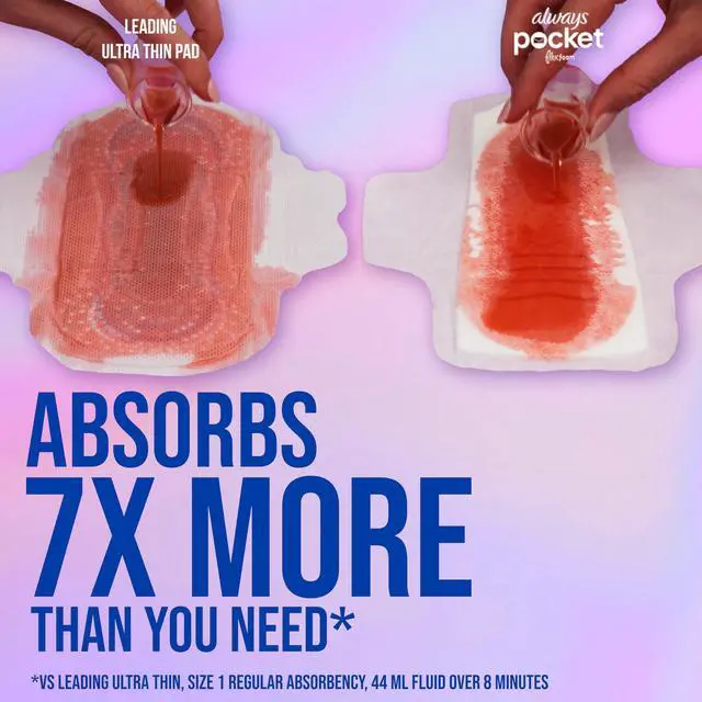 Alt view image 5 of 6 - Always Pocket Flexfoam Pads, Size 1, Regular, with Wings, 22 Count