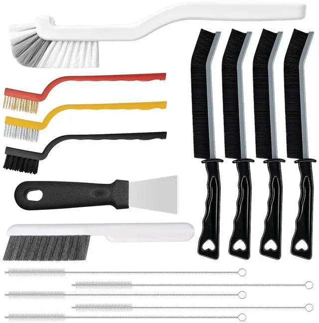 Main image of Crevice Cleaning Brush, Multifunctional Grout Brush and Straw Brush, 15Pcs
