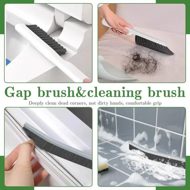Alt view image 2 of 6 - Crevice Cleaning Brush, Multifunctional Grout Brush and Straw Brush, 15Pcs