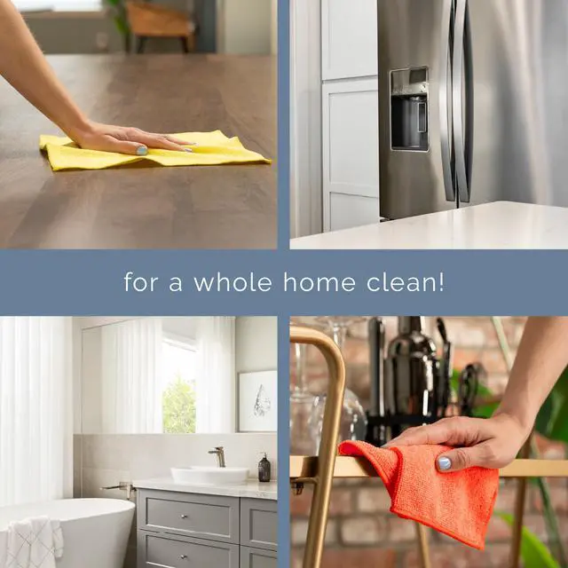 Alt view image 4 of 6 - S&T INC. Microfiber Cleaning Cloth, 12 Pack, 11.5" x 11.5"