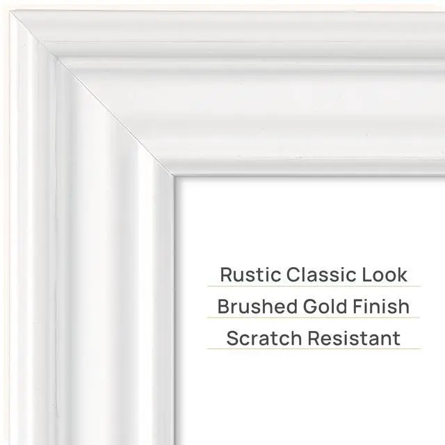 Alt view image 6 of 7 - Upsimples 5x7 Picture Frame, Vintage Frames Decor, 1 Pack White