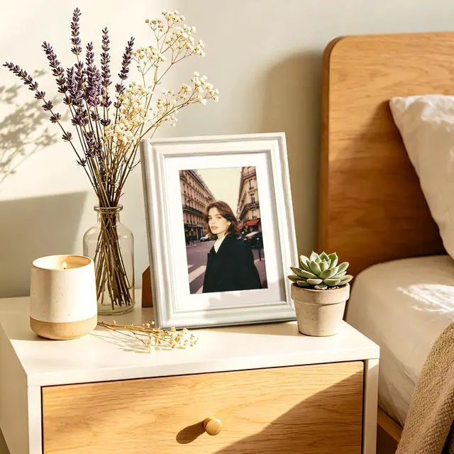 Alt view image 7 of 7 - Upsimples 5x7 Picture Frame, Vintage Frames Decor, 1 Pack White